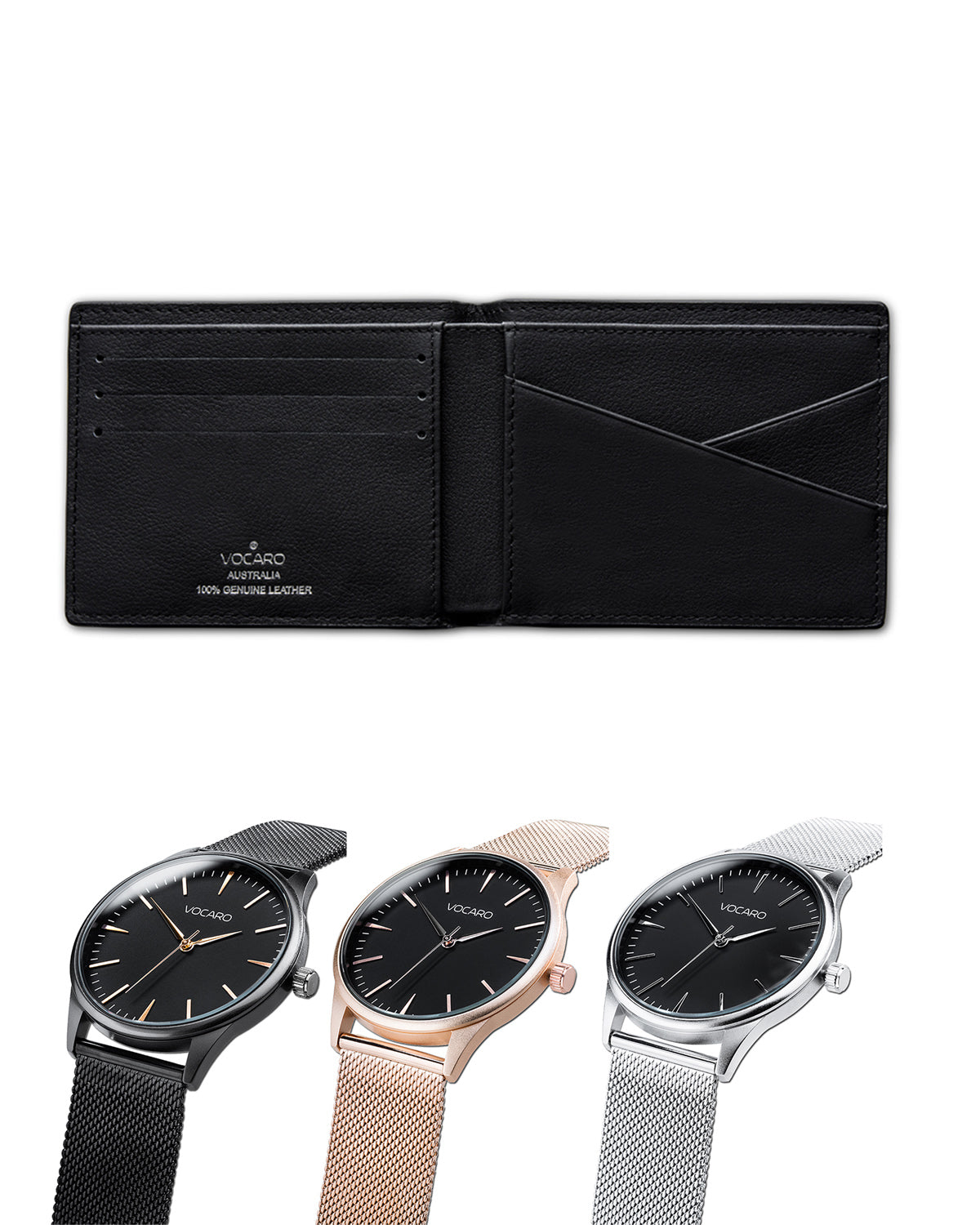 Classic Wallet + Complimentary Free Timepiece