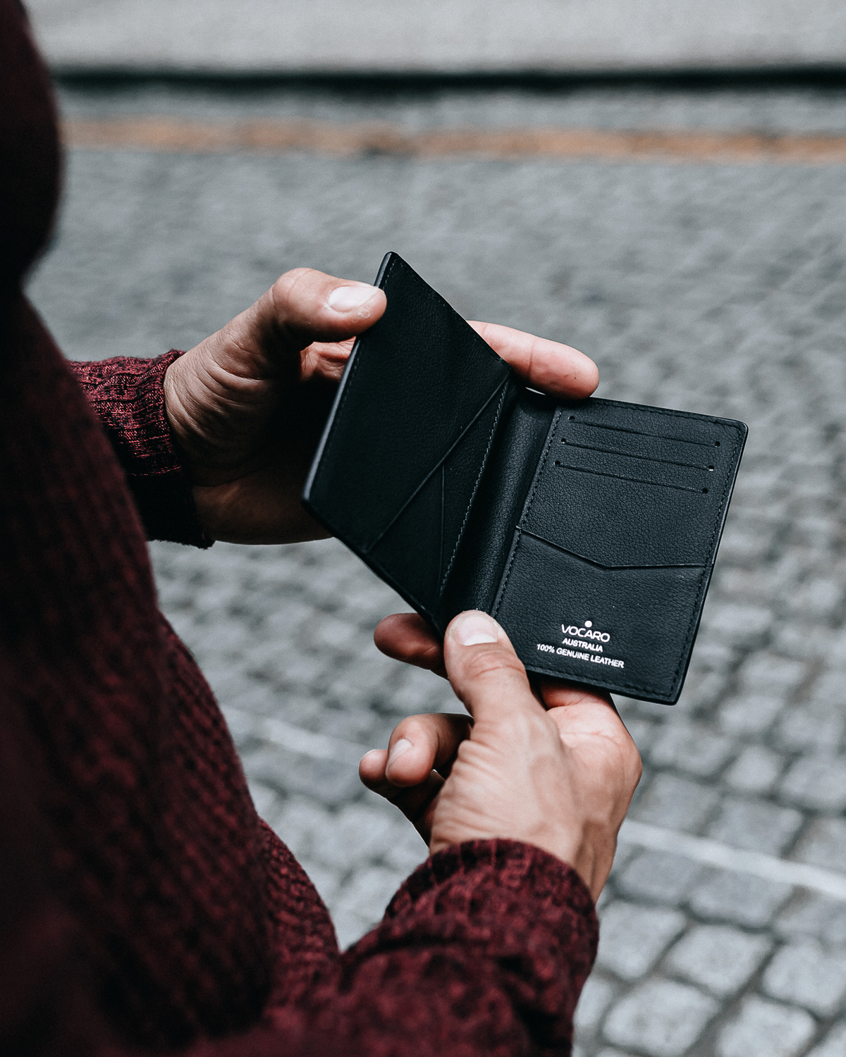 VOCARO - Pocket Organiser - Bifold Wallets Small Leather Goods Australia